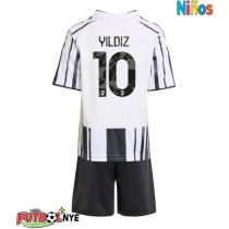 Camiseta Juventus Kenan Yildiz #10 Primera Equipación para niños 2025-26 manga corta (+ pantalones cortos)
